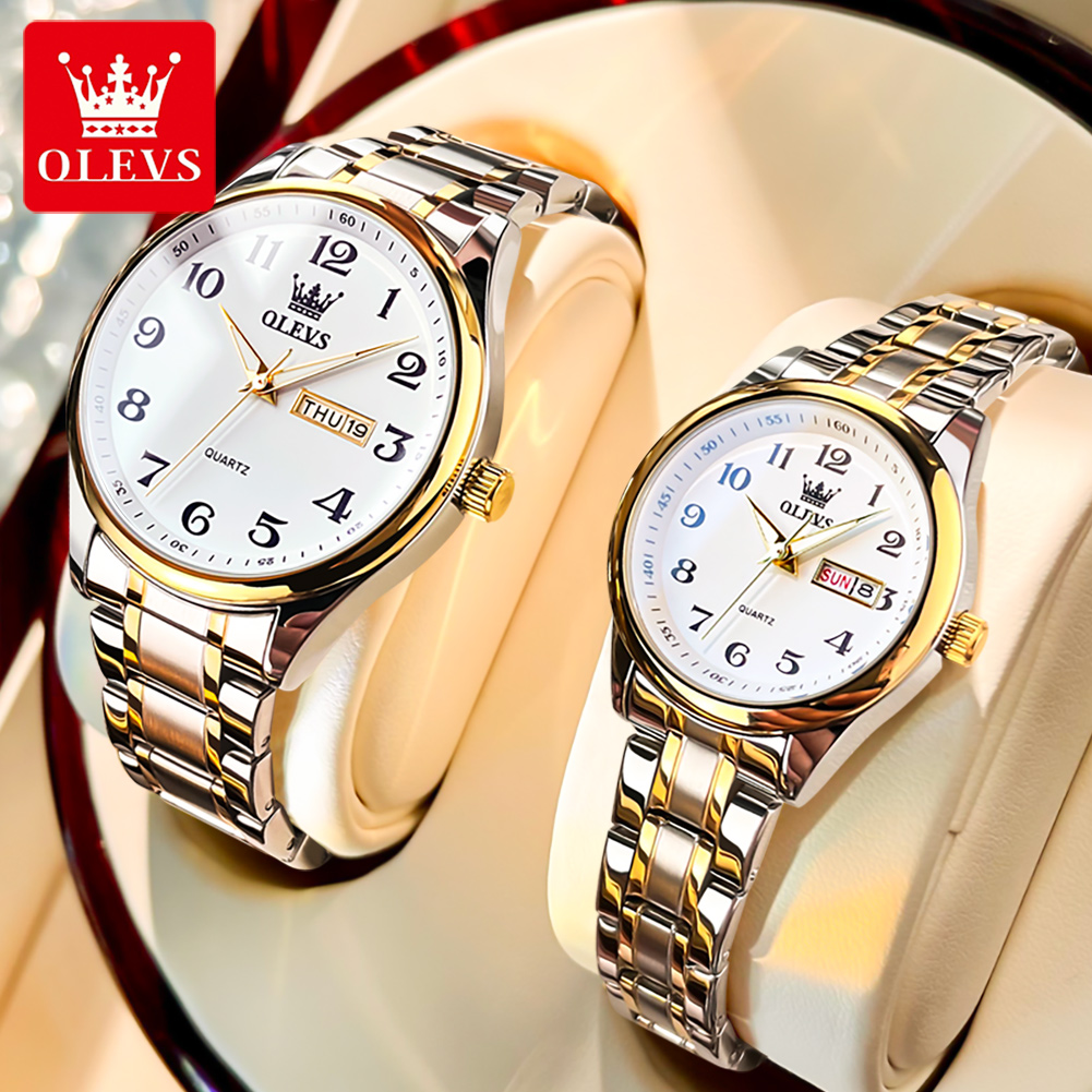Best Luxury Quartz Watch - OLEVS New Fashion Couple Watch for
