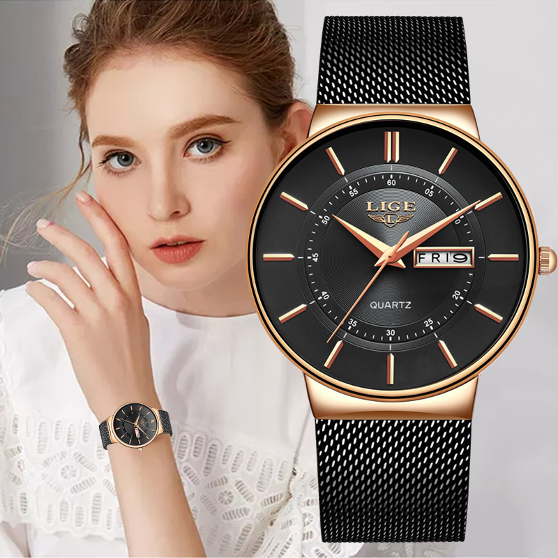 Luxury Watch Brands - LIGE Women Watches Luxury Brand Ultra-thin