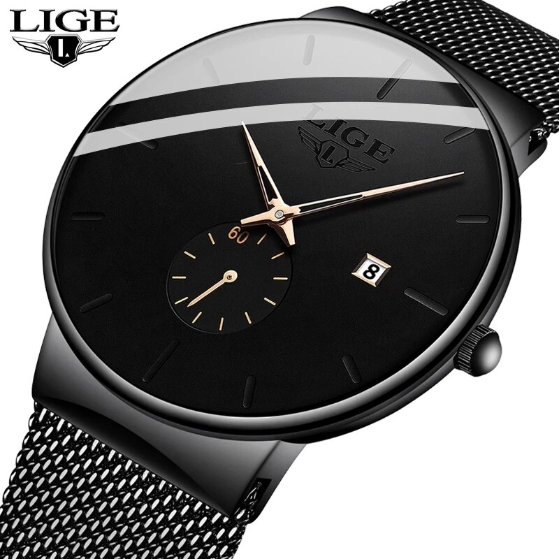 Dress Watch Ultra Thin - LIGE Fashion Mens Watches Top Brand