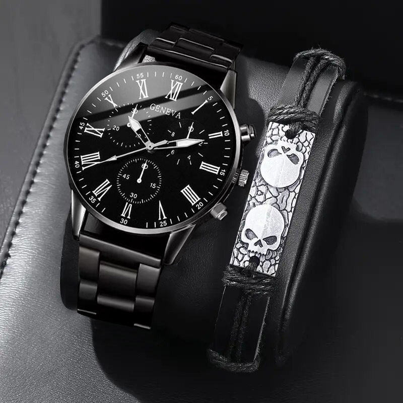 Luxury Watch Under 20000 - 2-Piece Elegant Quartz Watch & Accessory