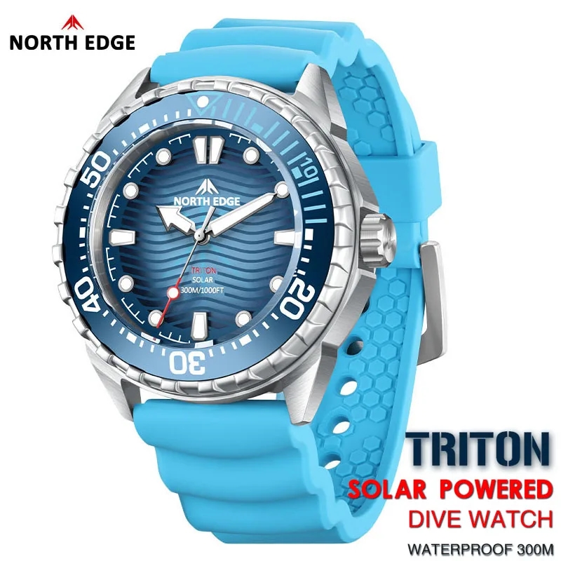 Best Luxury Quartz Watch - NORTH EDGE 2025 New TRITON Solar