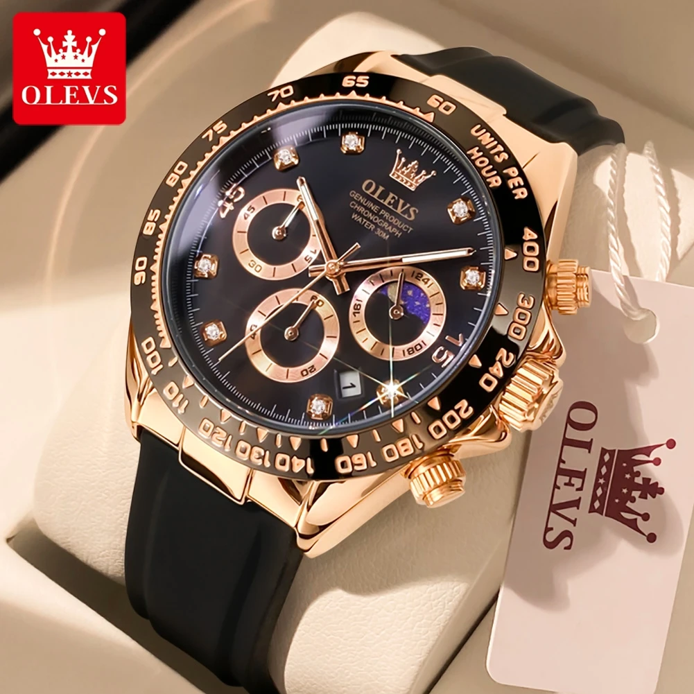 Best Luxury Quartz Watch - OLEVS 2875 Men's Watches Chronograph 24Hour