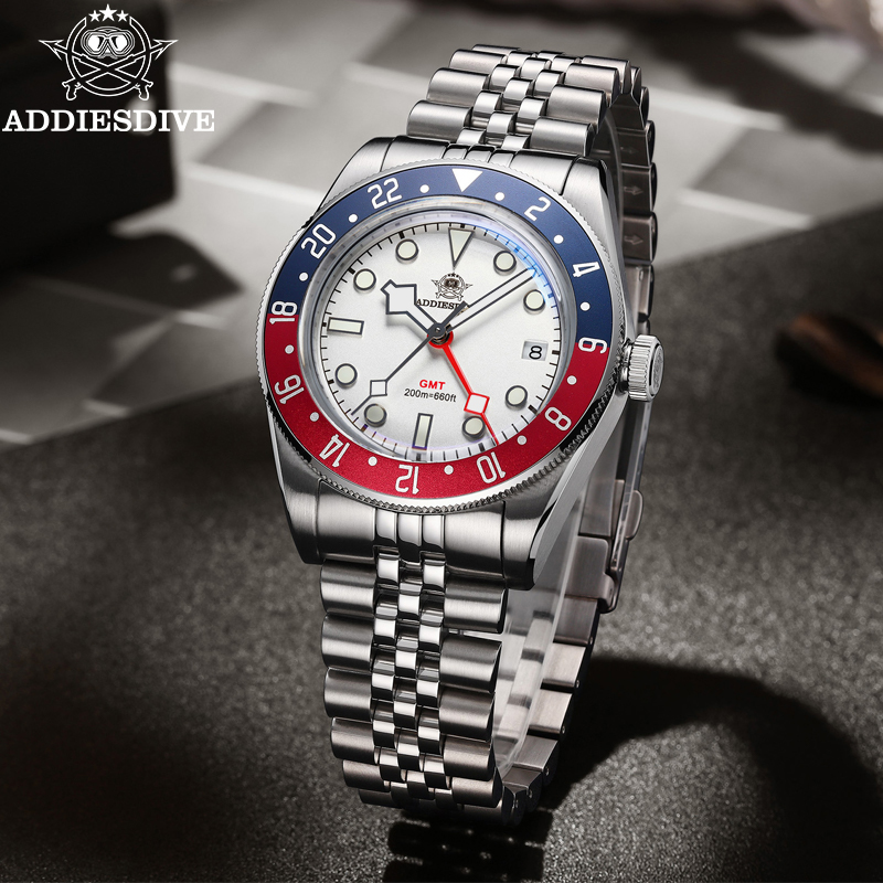 ADDIESDIVE 39mm Men's Quartz W - Gmt Dual Timezone Watch review and price