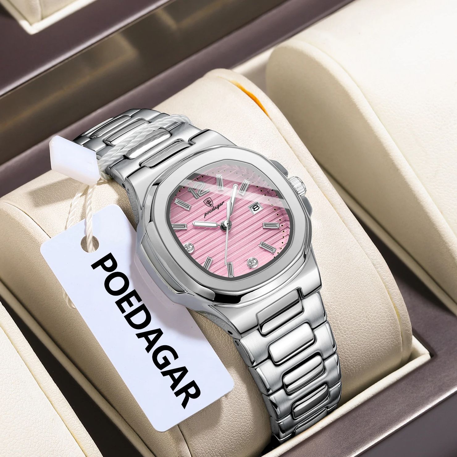 POEDAGAR Square Fashion Woman  - Luxury Watch For Sale review and price