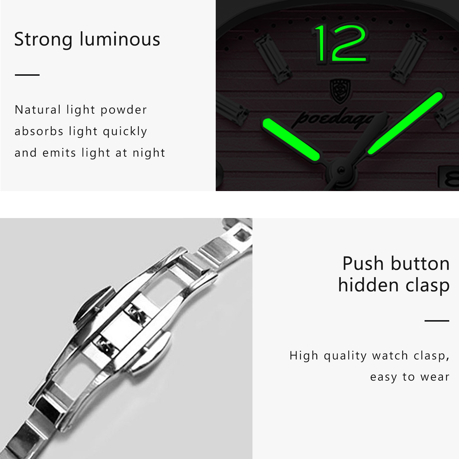 POEDAGAR Square Fashion Woman  - Luxury Watch For Sale review and price