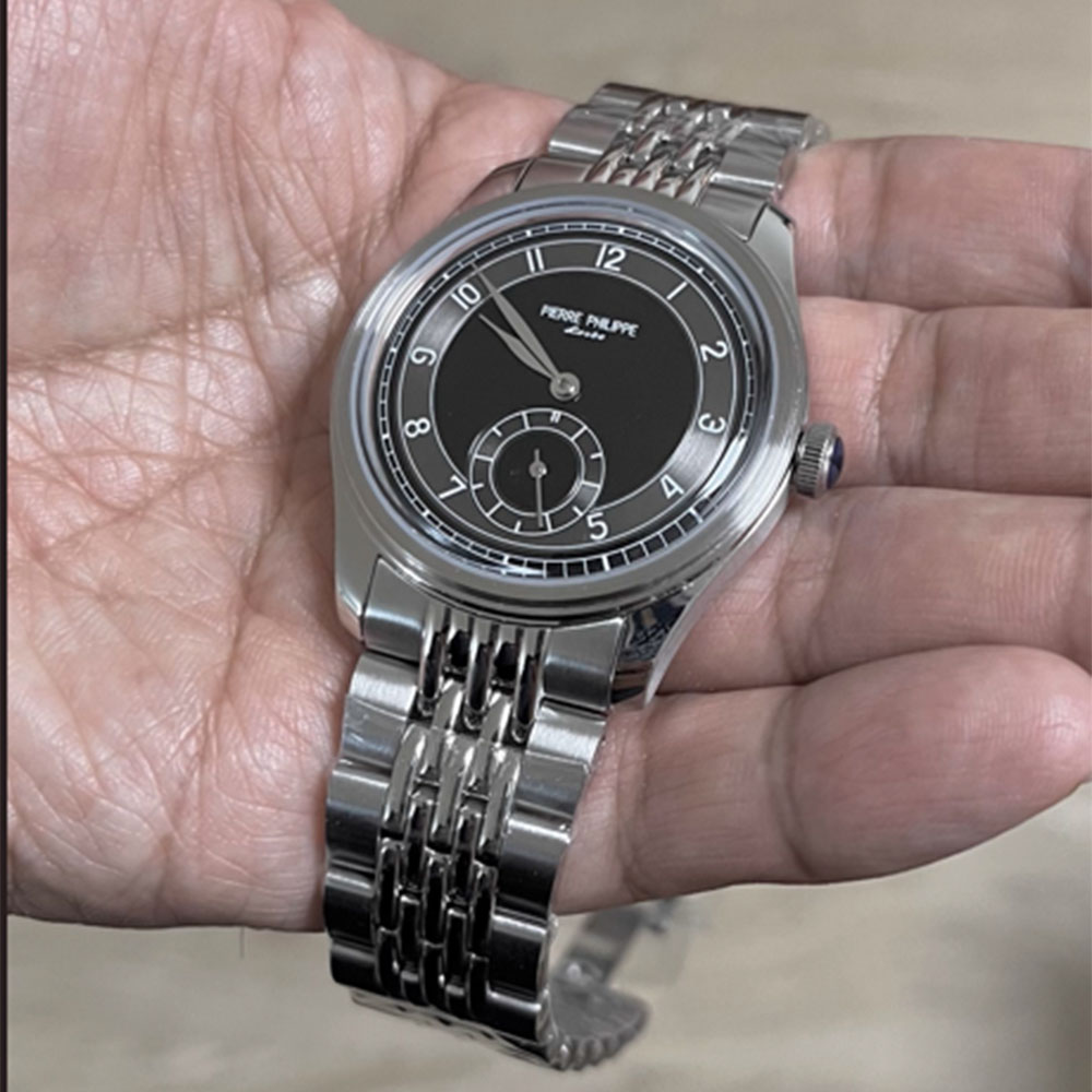 High-end men's 38MM watch blac - Guilloché Dial Watch review and price