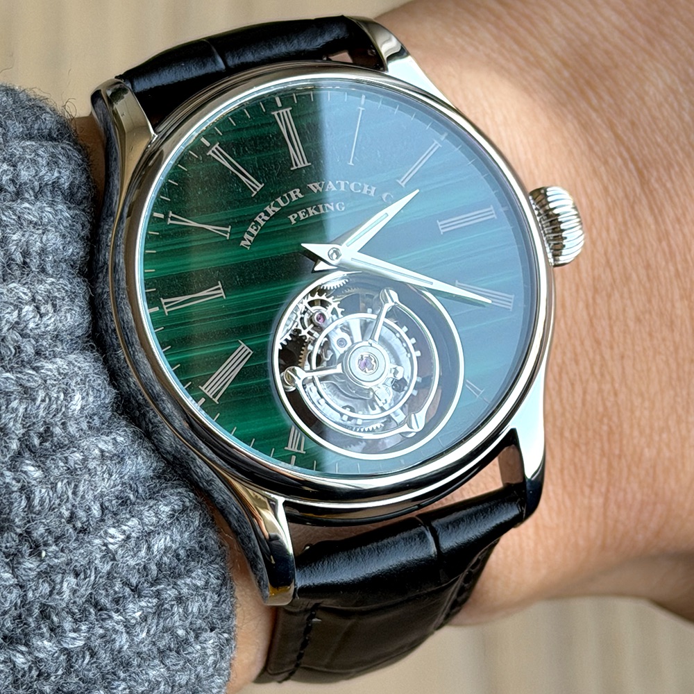 Merkur 100% Tourbillon Watch M - Guilloché Dial Watch review and price