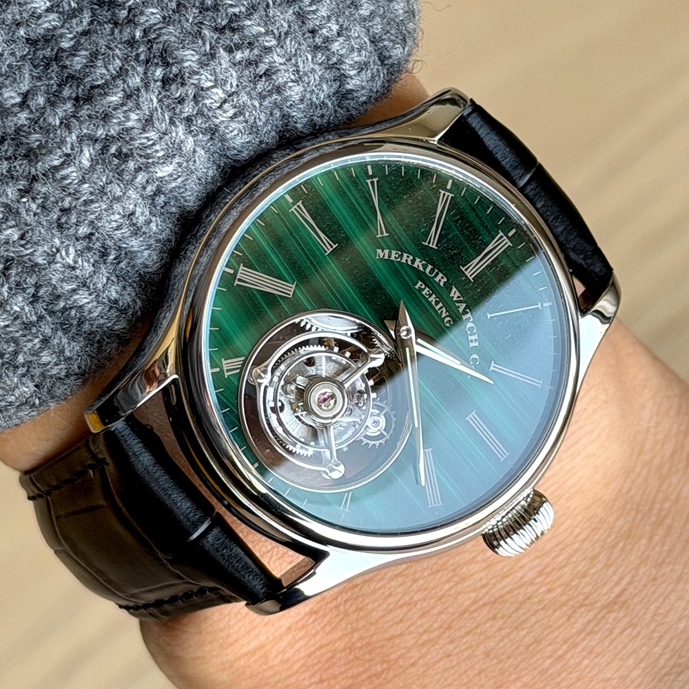 Merkur 100% Tourbillon Watch M - Guilloché Dial Watch review and price