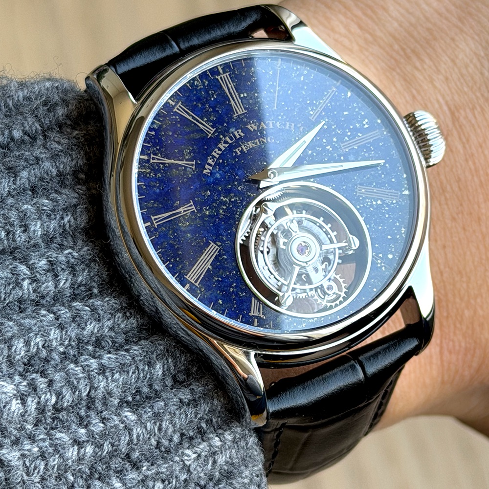 Merkur 100% Tourbillon Watch M - Guilloché Dial Watch review and price