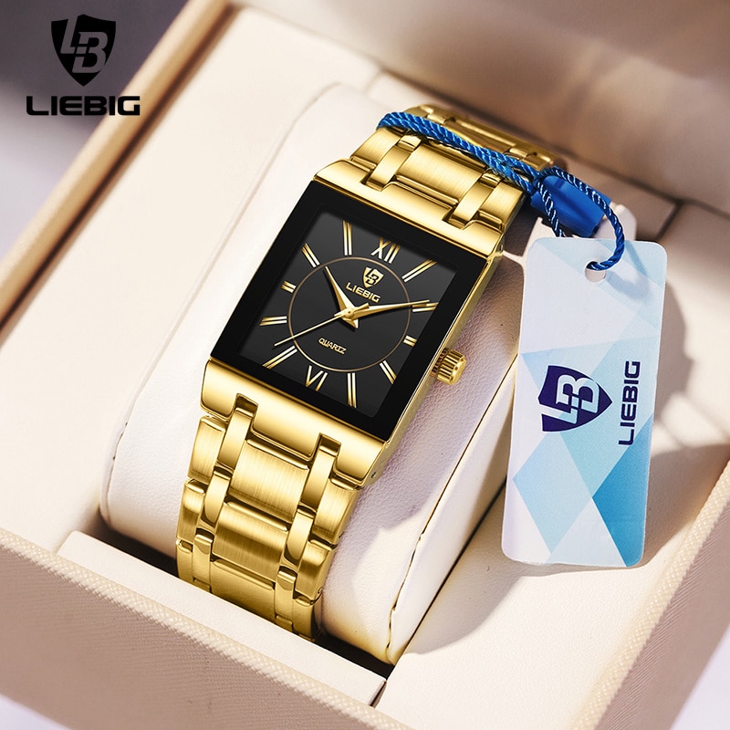 LiEBIG Luxury Golden Quartz Wr - Luxury Watch Life review and price