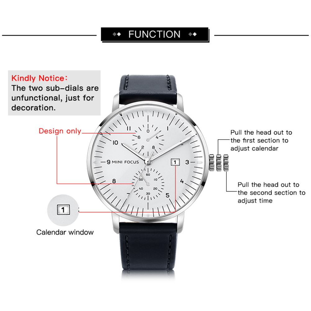 MINI FOCUS Business Quartz Man - Dress Watch Ultra Thin review and price