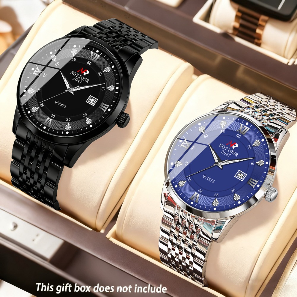 2pcs Classic Men's Quartz Watc - Luxury Watch And Bracelet review and price