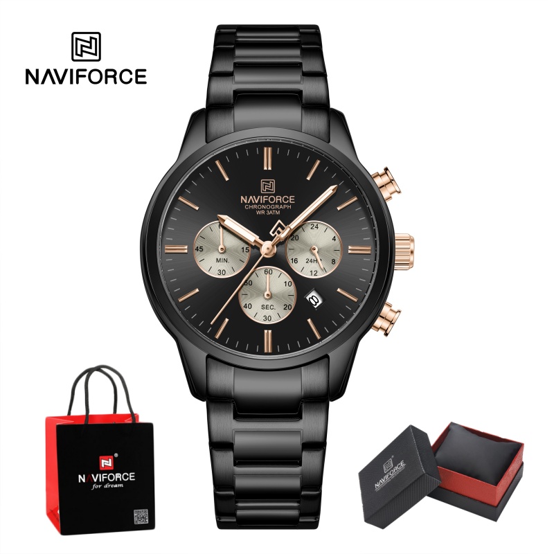 NAVIFORCE Men Quartz Chronogra - Luxury Watch And Bracelet review and price