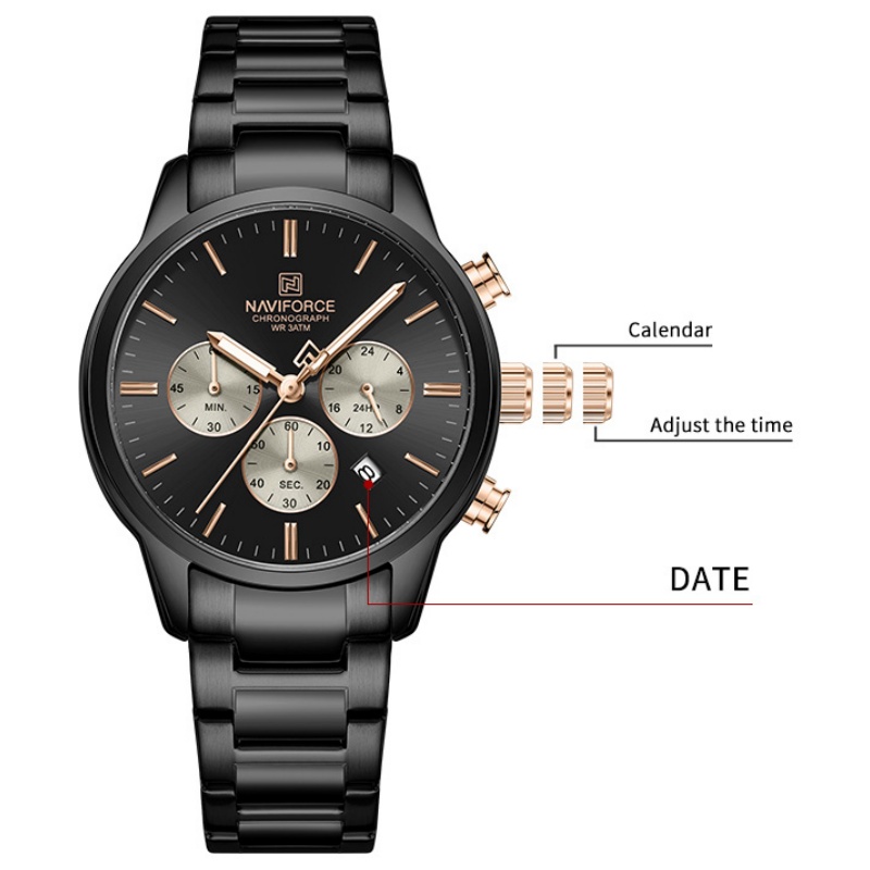 NAVIFORCE Men Quartz Chronogra - Luxury Watch And Bracelet review and price