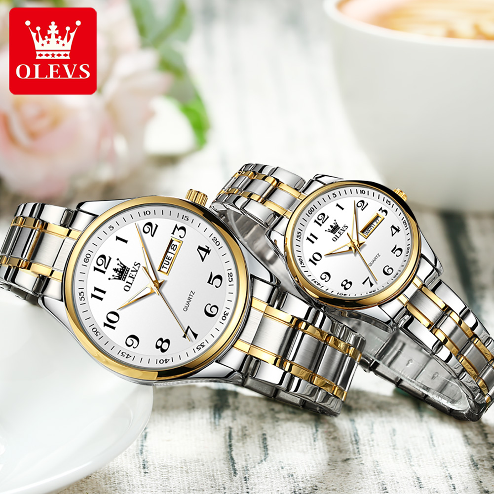 OLEVS New Fashion Couple Watch - Best Luxury Quartz Watch review and price
