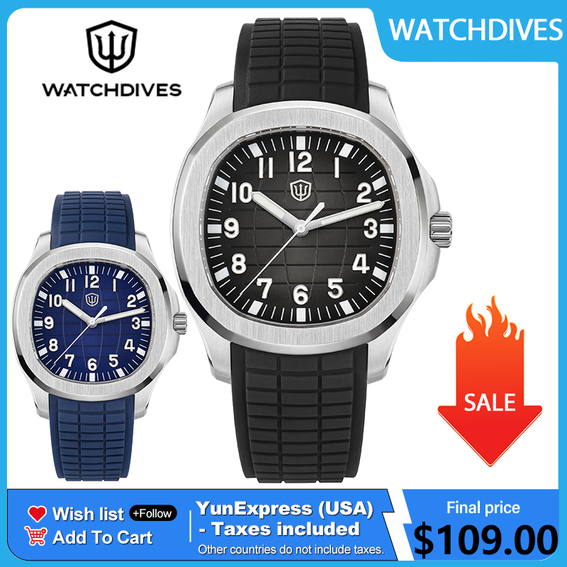 Watchdives WD008 38mm Dive Men - Guilloché Dial Watch review and price