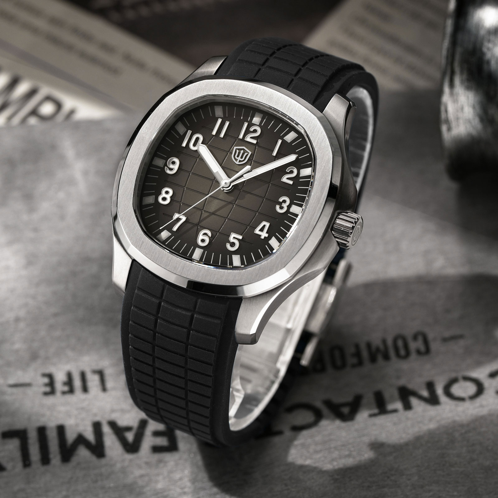 Watchdives WD008 38mm Dive Men - Guilloché Dial Watch review and price