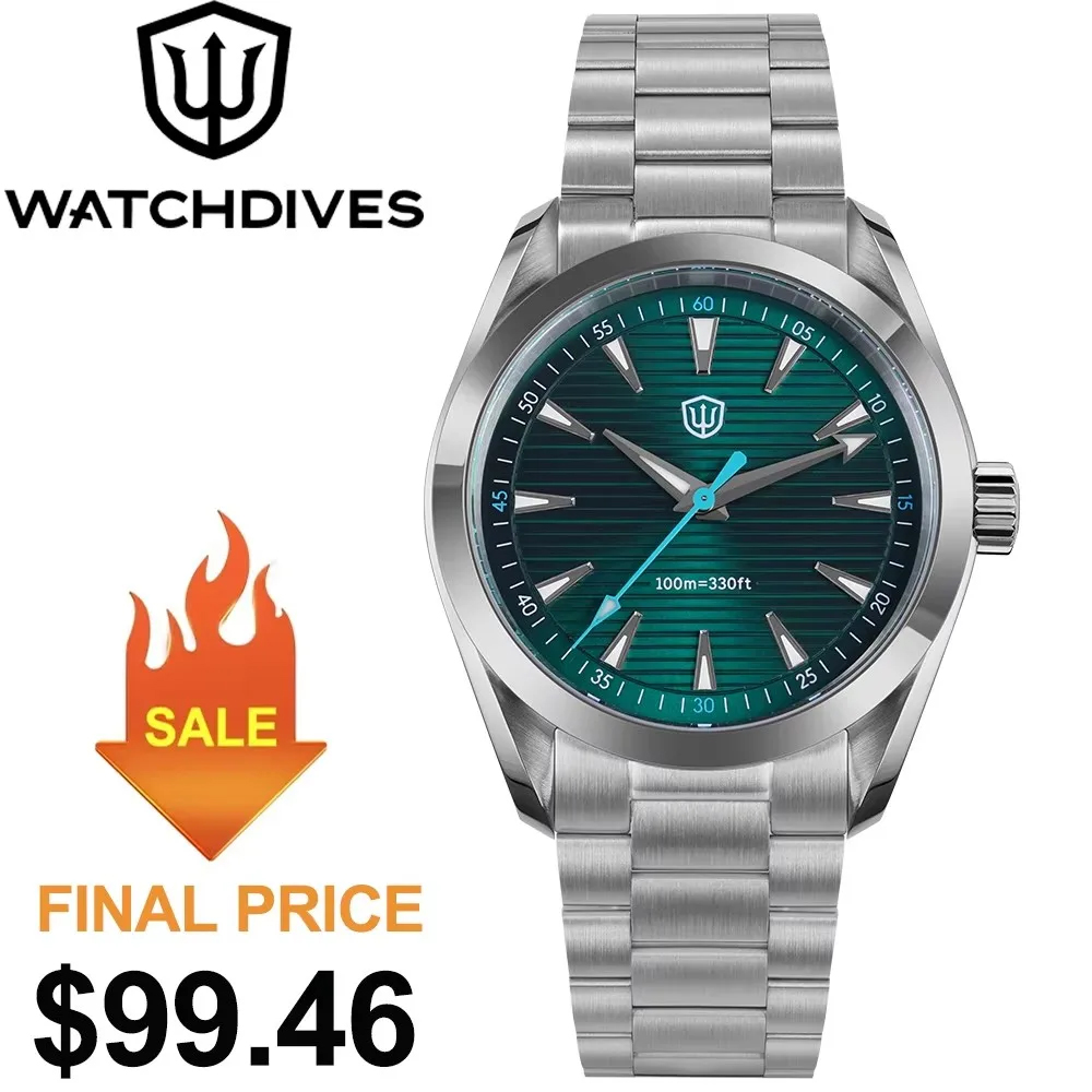 Watchdives 38mm Quartz Watch V - Guilloché Dial Watch review and price