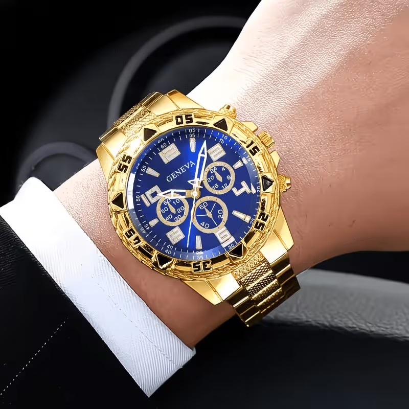 2Pcs Men's Fashionable Luxury  - Luxury Watch Under 20000 review and price