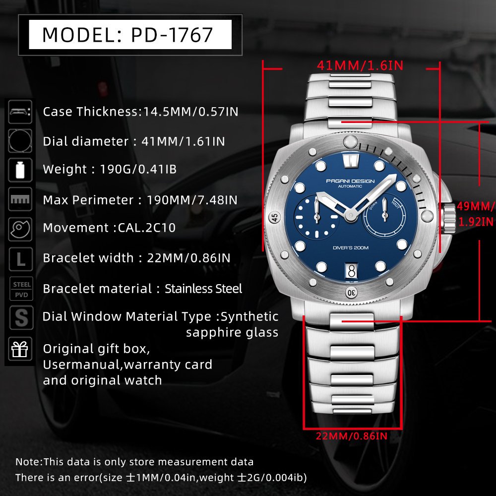 PAGANI DESIGN Top Brand Men's  - Luxury Watch Brands review and price