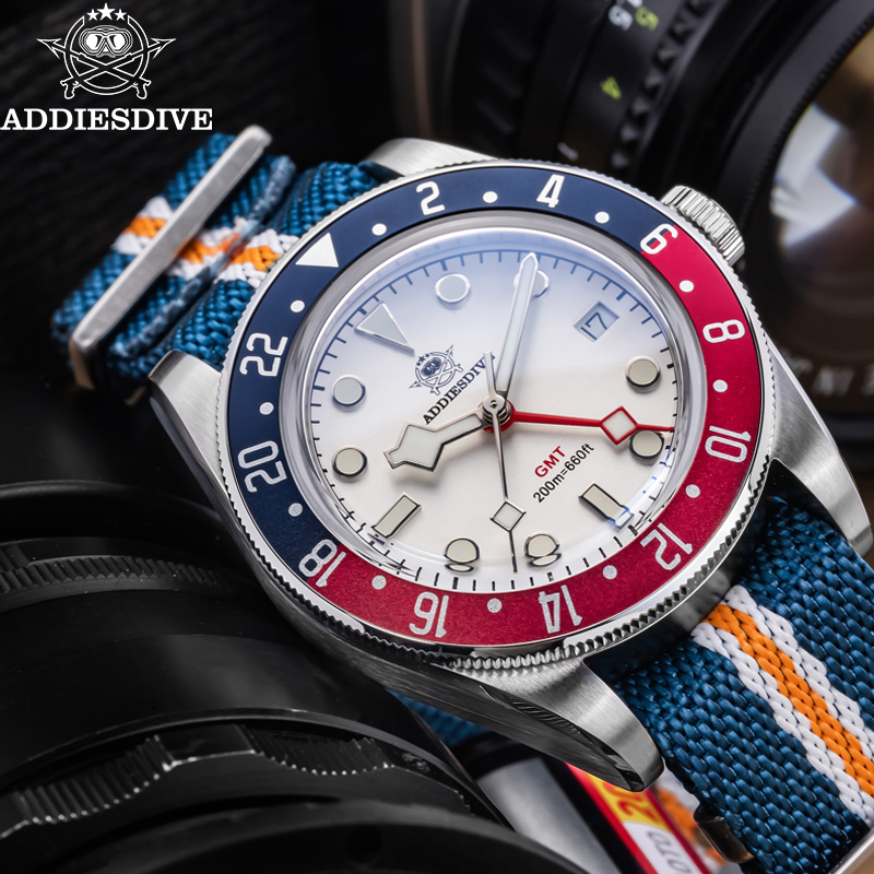 ADDIESDIVE 515-24H Dual Time Z - Gmt Dual Timezone Watch review and price
