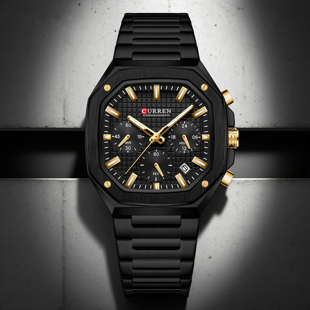 CURREN Luxury Square Chrono Wa - Luxury Watch Hand review and price