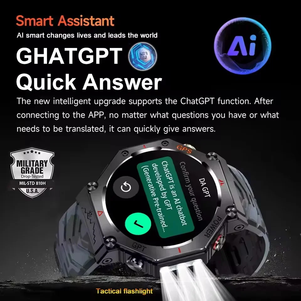 2026 New GPS Smart Watch Built - Gmt Dual Timezone Watch review and price