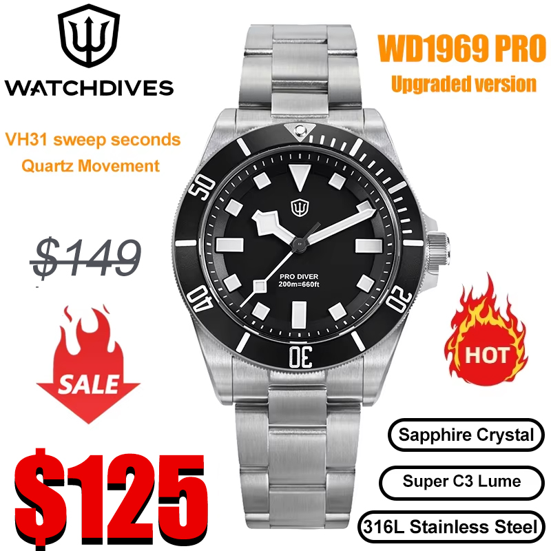 Watchdives WD1969 Pro 38mm Qua - Guilloché Dial Watch review and price
