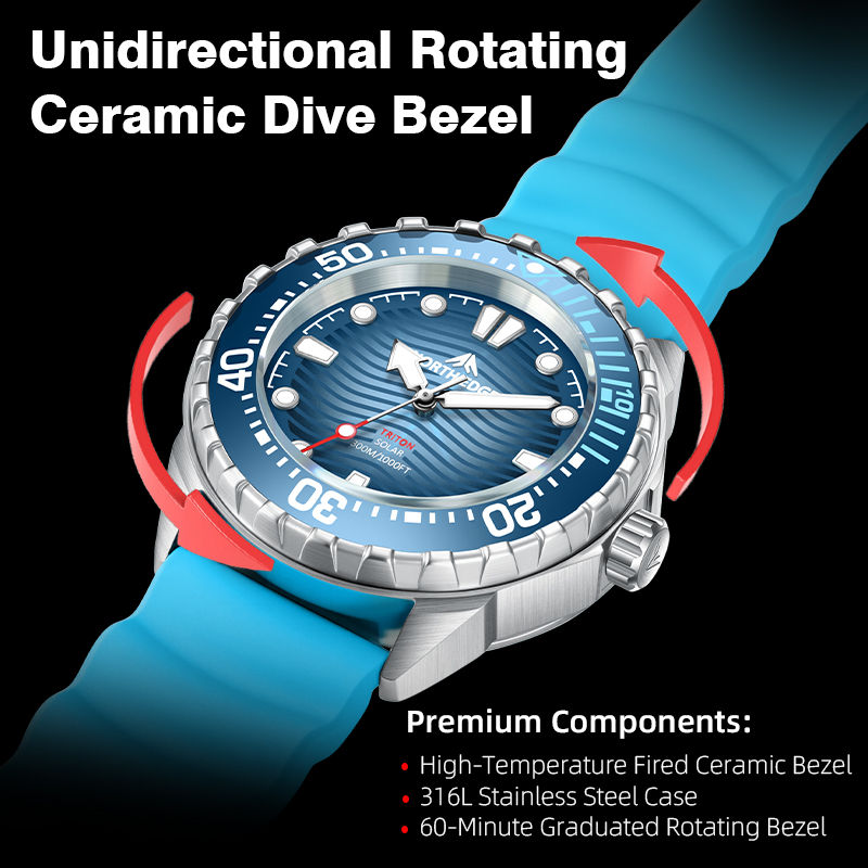 NORTH EDGE 2025 New TRITON Sol - Best Luxury Quartz Watch review and price