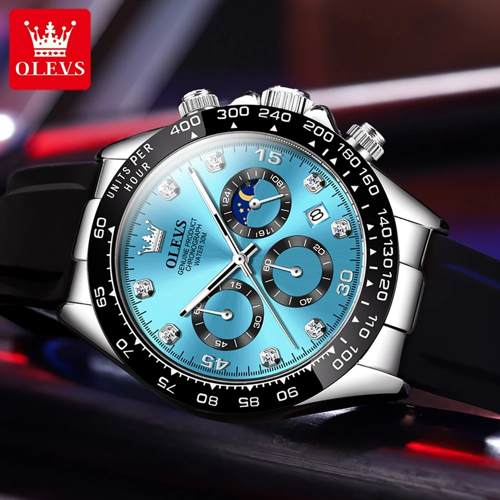 OLEVS 2875 Men's Watches Chron - Best Luxury Quartz Watch review and price